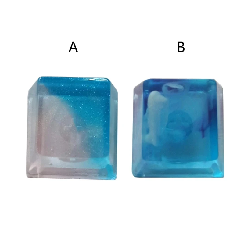 

1PC Handmade Customized OEM R4 Profile Resin Keycap for Cherry MX Switches Mechanical Keyboard RGB Translucent Resin Keycap