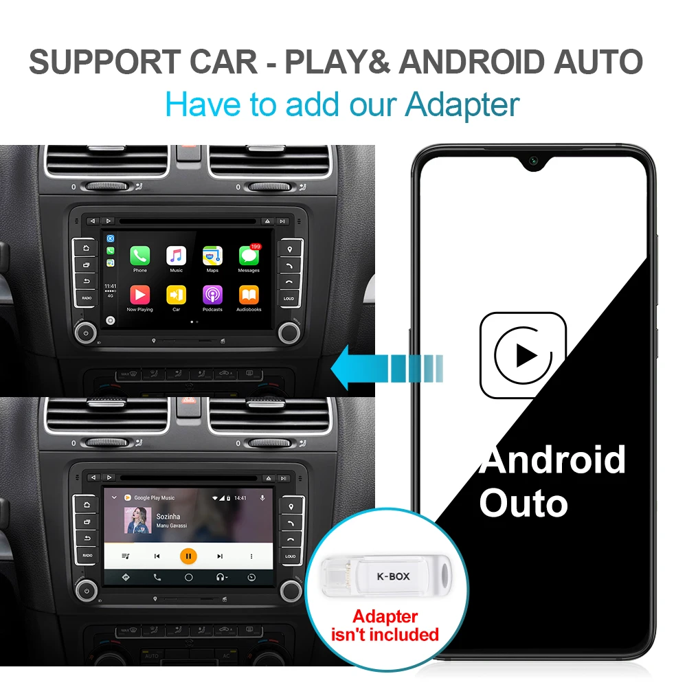 Isudar Автомобильный мультимедийный плеер Android 9 gps 2 Din для VW/Golf/Tiguan/Skoda/Fabia/Rapid/Seat/Leon
