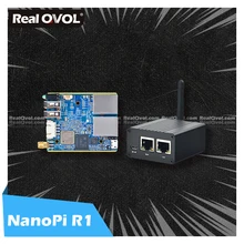 RealQvol FriendlyELEC ELEC NanoPi R1 Allwinner H3 Гбит/с Ethernet бортовой Wifi Bluetooth OpenWRT система linux