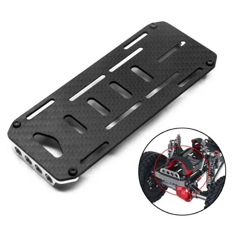 1pc Carbon Fiber Battery Mounting Plate Tray for Axial SCX10 1//10 RC Crawler