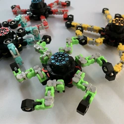 Juguetes de cadena antiestrés para niños, Spinner antiestrés para adultos, giroscopio de mano, juguete de descompresión, regalos de navidad