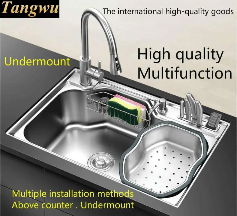 Бесплатная доставка роскошная кухонная раковина для квартиры