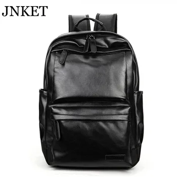 

JNKET Fashion Men's Backpack PU Leather Backpack Laptop Bag Casual Retro Backpack Outdoor Travel Bagpacks Waterproof Backpack