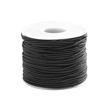 

1.0 MM Leather Line Waxed Cord Cotton Thread String Strap Necklace Rope for Jewelry Making DIY Bracelet Supplies,Black