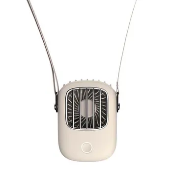 

Portable Lazy Sports Halter Fan Mini Hanging Neck Fan USB Rechargeable Cover Halter Sports Fan Air Cooler Outdoor