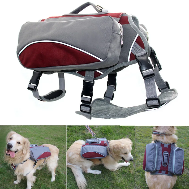 Открытый Собака седло рюкзак многофункциональный переноски сумки для пеших прогулок обучение VJ-Drop