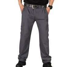 WENYUJH дропшиппинг мужские быстросохнущие прямые брюки Карпентер Рипстоп рабочая одежда одноцветные Брюки карго Брюки размера плюс S-4XL