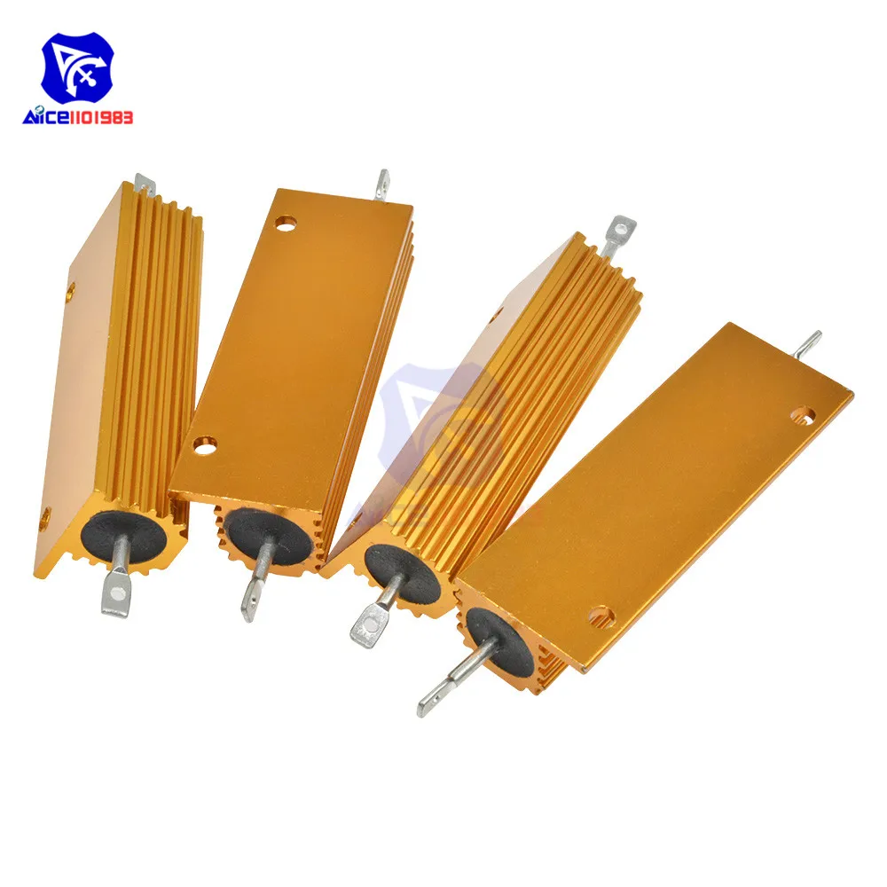 Resistenze Di Potenza RX24 100W, 5% 0,01Ω - 620KΩ - Alluminio E Filo Avvolto, Ideali Per Progetti Fai-da-te E Riparazioni Elettroniche