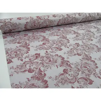 

SATIN FABRIC BROCADE, Ref. MANISES GARNET footage 2,45 Mts. x width 2,80 m.