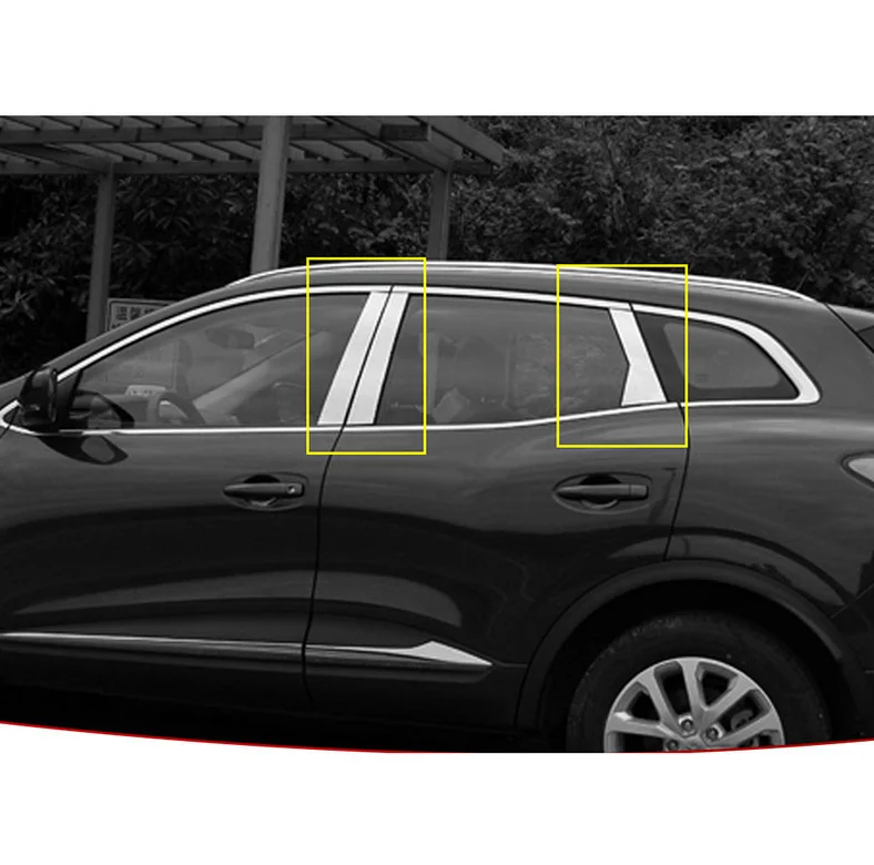 Нержавеющая сталь окна автомобиля планки для renault kadjar