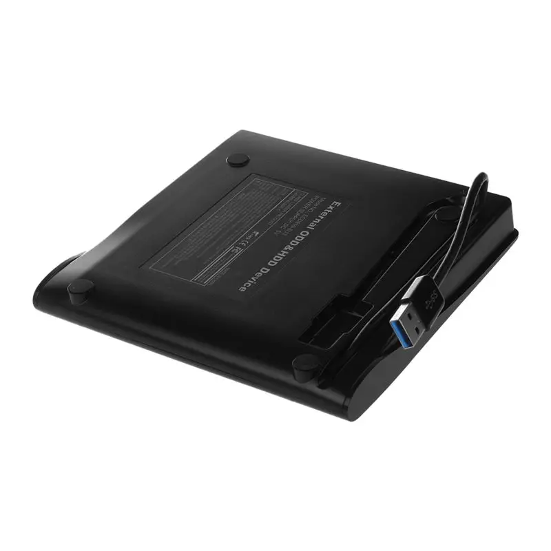 Semoic USB 3 0 Мобильный Внешний чехол для 12 7 мм SATA CD DVD BD ROM RE Drive BK полезные|Оптические