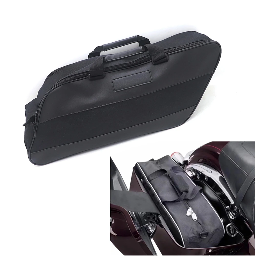 Сумка на седло для мотоцикла чемодан с подкладкой Harley Touring Road King Electra Street Glide Ultra Tour