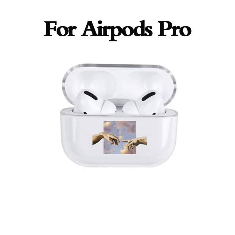 Твердый чехол с абстрактным рисунком для Airpods Pro чехол Роскошный Прозрачный Bluetooth защитный чехол для наушников для Air pods 3/2 чехол s - Цвет: for AirPods Pro 04