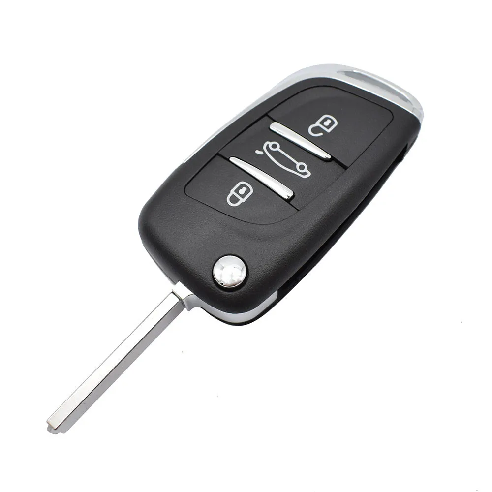 3 кнопки модифицированный флип чехол для ключей Peugeot 308 207 307 3008 807 Expert Partner Замена VA2