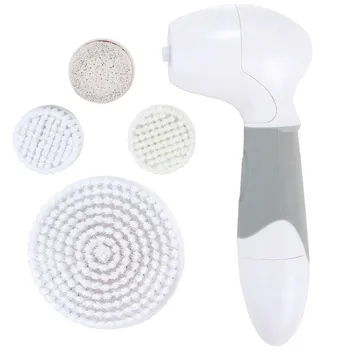 

Face Massager 4 in 1 Electric Wash Face Machine Pore Cleaner Body Cleansing Massage Mini Skin Beauty Cleaning Brush