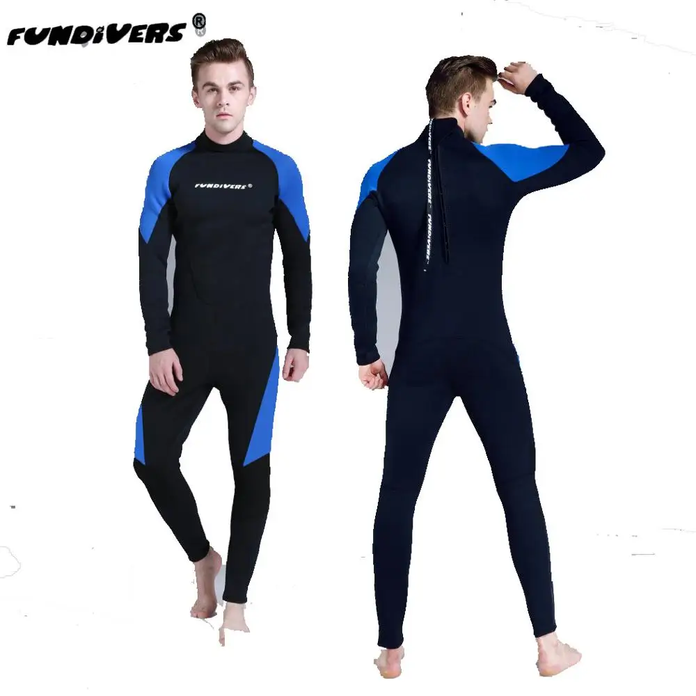 Men One-piece Neoprene 3mm Diving Suit Wetsuit Long Sleeve Women Wetsuit Scuba Diving Suit Swimwear Prevent Jellyfish Suit Mujer
