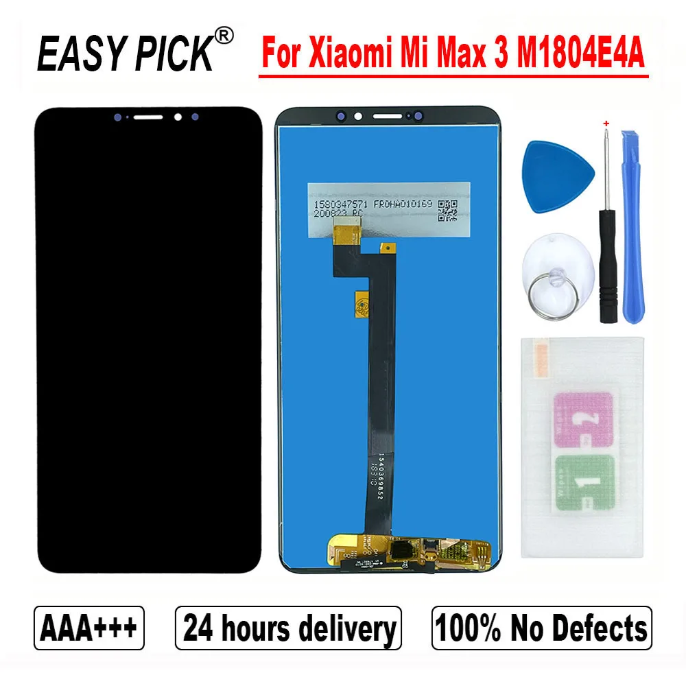 Для Xiaomi Mi Max 3 M1804E4A ЖК-дисплей сенсорный экран дигитайзер сборка бесплатные