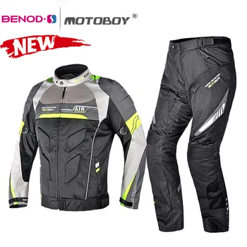 

MOTOBOY Autumn Motocross Suits Breathable Reflective Motocross Jacket Riding Racing Protection For Men Roupa Motocross Moto Suit