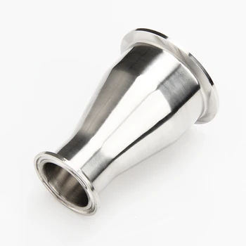 

63mm To 51mm Pipe OD 2.5" To 2" Tri Clamp Reducer 304 Stainless Steel Sanitary Pipe Fitting Connector For Home Brew Homebrew