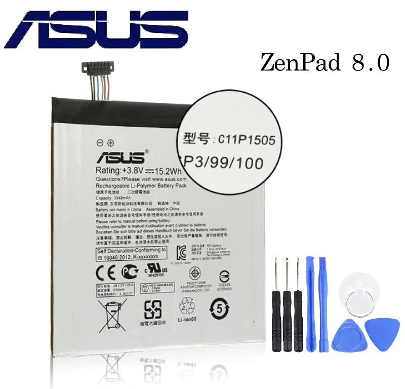 

ASUS C11P1505 Tablet PC Original Battery For Asus ZenPad 8.0 Z380KL Z380C Z380CX P022 P024 4000mAh