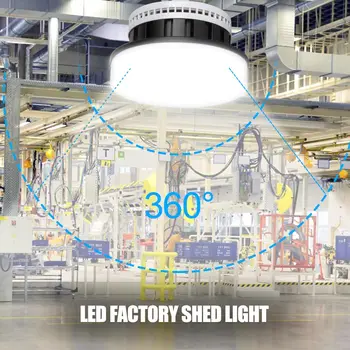 

220V Waterproof Led High Bay Light IP65 Industrial Lamp Workshop Garage 60W Warehouse Stadium Market Air