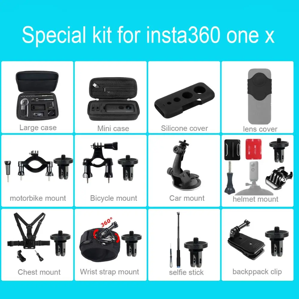 Insta360 ONE X 5 7 K VR 360 панорамная экшн камера для iPhone и Android one x gps Пульт дистанционного