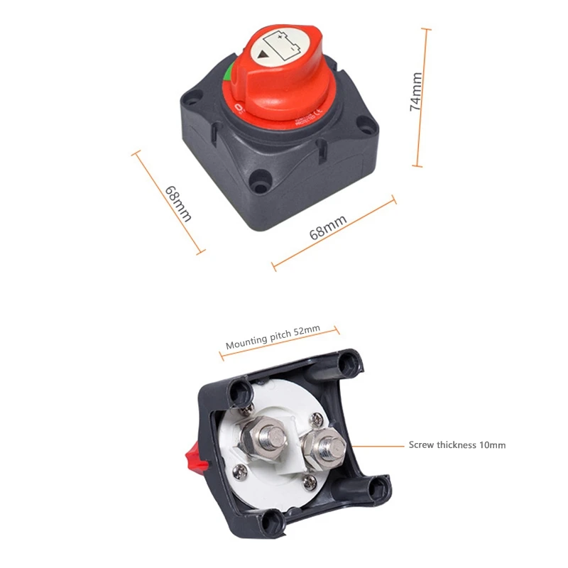 12 V/24 V автомобиль морской Батарея переключатель Батарея разъединение изолятора 2 позиционный переключатель для грузовика яхты на колесах 1000A Мощность защиты