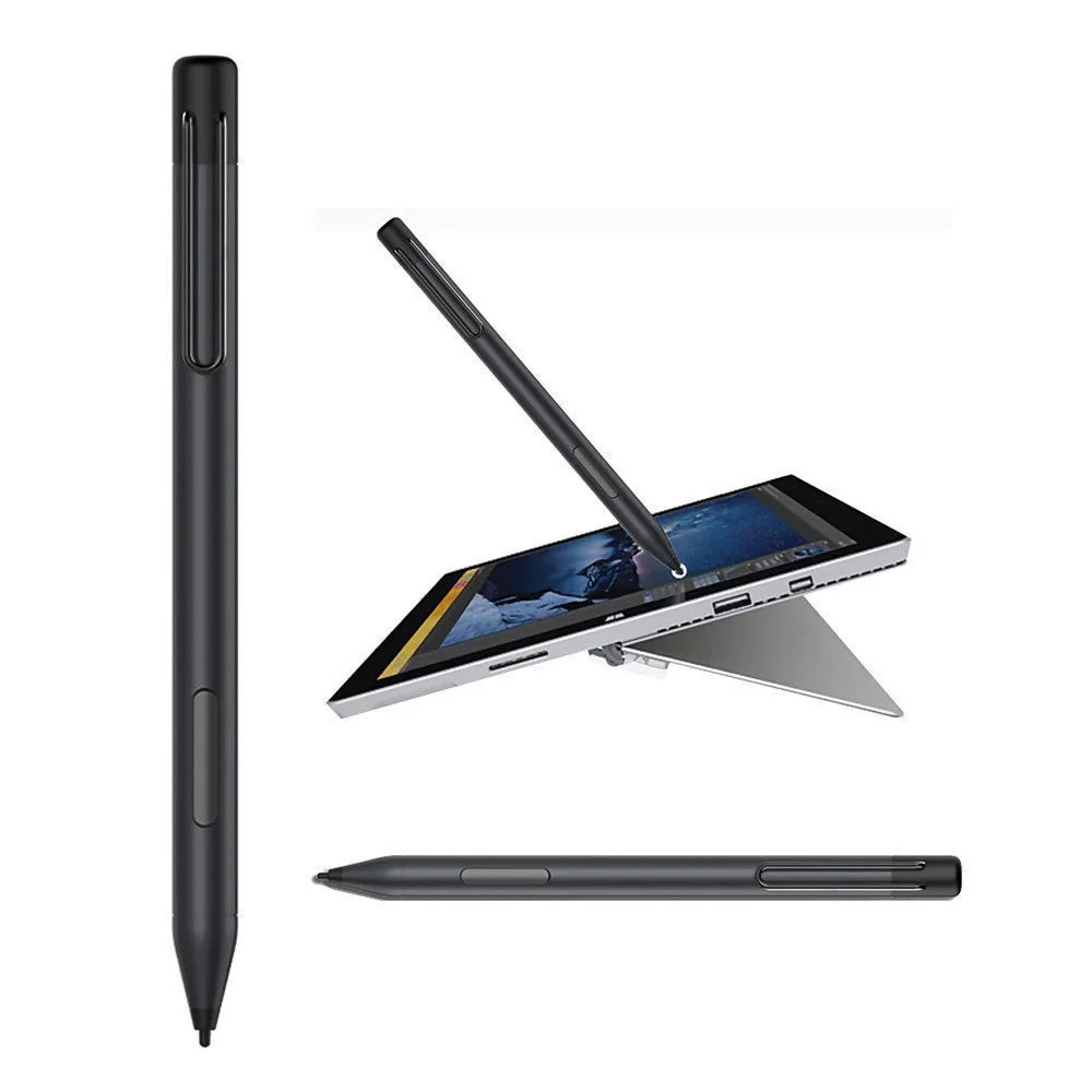 

Black 1024 Pressure Sensitivity Stylus Double Button Tablet Touch Pen For Microsoft Surface 3 Pro3 Pro4 Pro5 Book Laptop