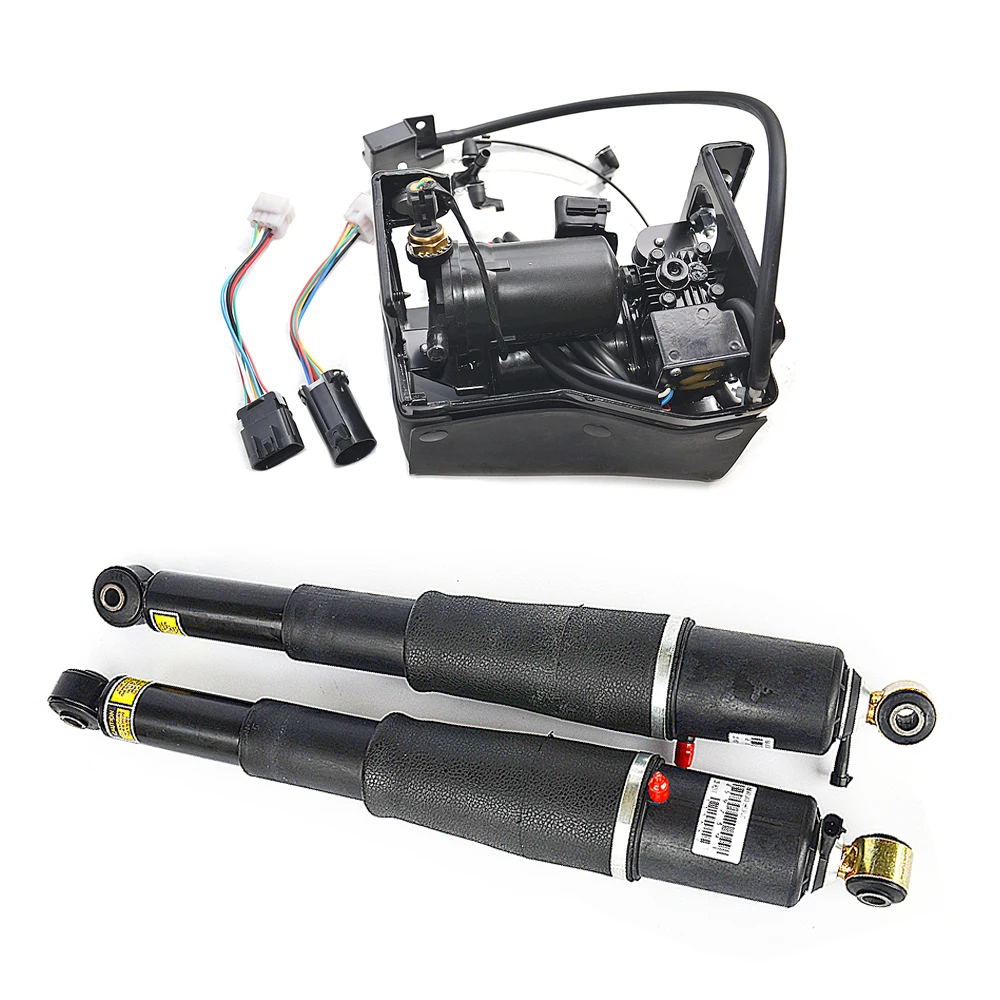 

AP02 Air Suspension shocks+Compressor Pump For Cadillac Escalade/Chevrolet Avalanche Suburban Tahoe/GMC Yukon 15869656,19300040