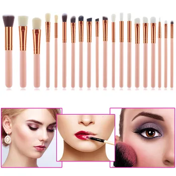 

Wholesale 20pcs Makeup Brushes Cosmetic Brushes for Foundation Powder Blush Concealers Eye Shadows Kit M3