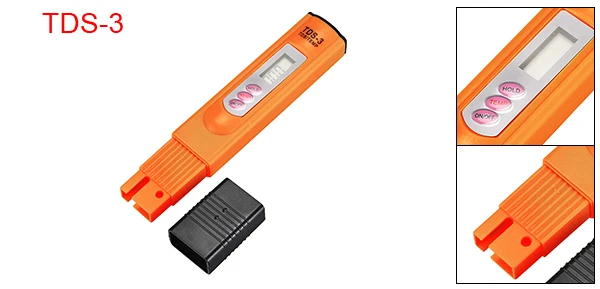 Uxcell 1 шт. 2 шт. 4 шт. TDS-3 PPM Измеритель проводимости цифровой тестер для Ro воды аквариум бассейн синий желтый красный серый оранжевый - Цвет: 1 Pack Orange