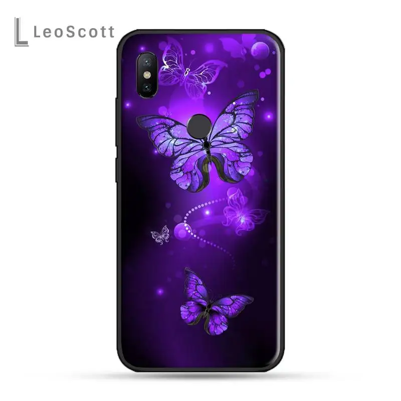 Colorful Lilies butterfly animal Phone Case For Xiaomi Redmi 7 8 9t a3 9se k20 mi8 max3 lite 9 note 9s 10 pro best flip cover for xiaomi