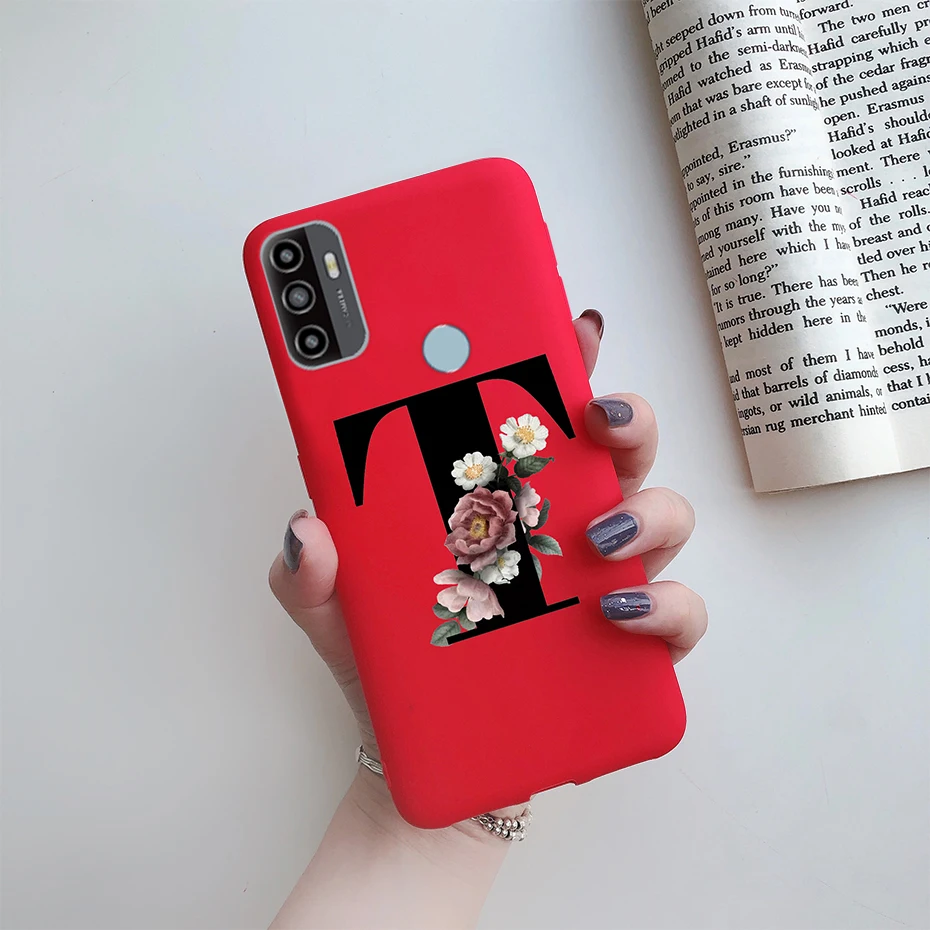 For OPPO A53S 2020 Case Letter Monogram Flower Soft Silicone Phone Back Cover For Oppo a53s 2020 A 53s A53 s Oppoa53 Cases Coque cases for oppo phones Cases For OPPO