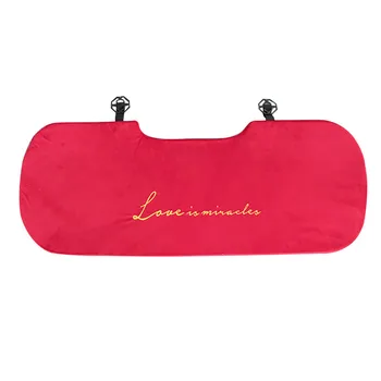 

Auto Warm Mat Embroidery Protector Back Row Winter Nordic Style Rear Interior Cover Universal Car Seat Cushion Soft Velvet