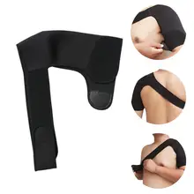 Регулируемый дышащий спортивный уход для тренажерного зала, для одного плеча, поддержка спины, защитный ремень, обертывание, ремень, полосы, накладки, черный бандаж для мужчин/женщин
