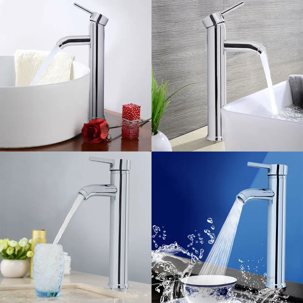  Faucet Extender Chrome Brass Mixer Tap Kitchen Bathroom Vessel Sink Basin 360 Degree Swivel Spout B - 32978797422