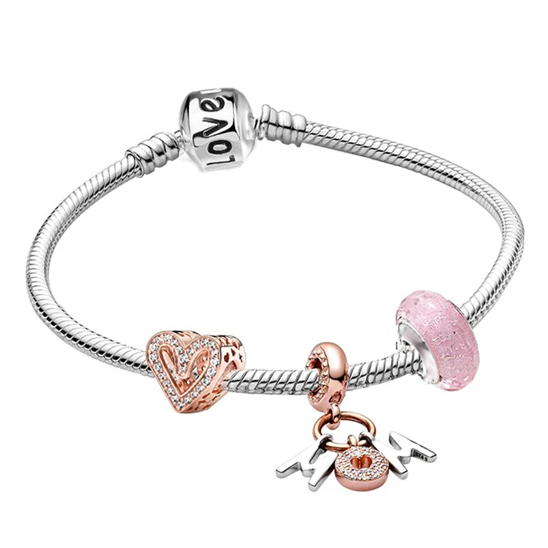 Love You Forever Beads Charm Bracelet 4