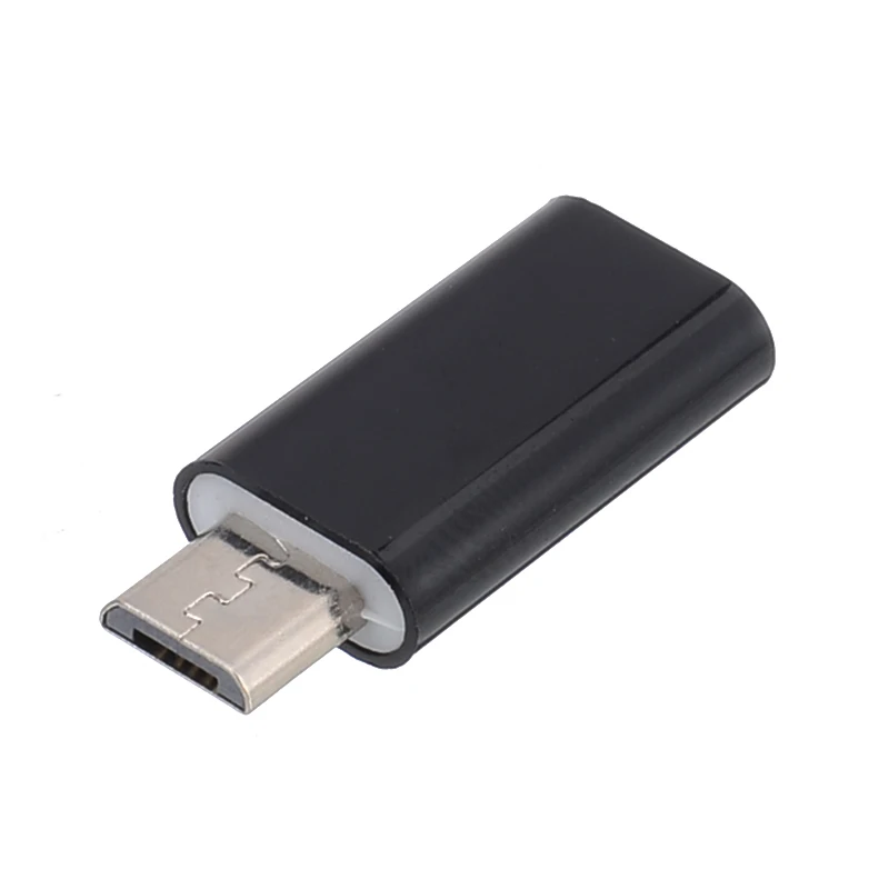 Mayitr High Quality Micro USB Male 5 Pin to USB 3.1 Type C Female Connector Data Adapter Converter Black White