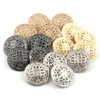 5Pcs Hollow Metal Button Black Sliver Gold Buttons Round Decorative Button For Clothes Sewing Accessories DIY Crafts 14-27mm ► Photo 2/4