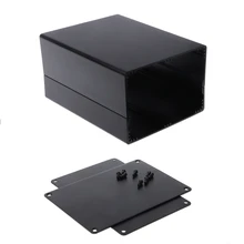 Из алюминиевого сплава конструктивный электронный корпус DIY проект силовая распределительная коробка 155x120x83 мм черный цвет