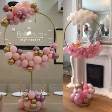 Soporte de anillo para arco de globos, decoración para Baby Shower, boda, soporte de aro redondo, globos para fiesta de cumpleaños