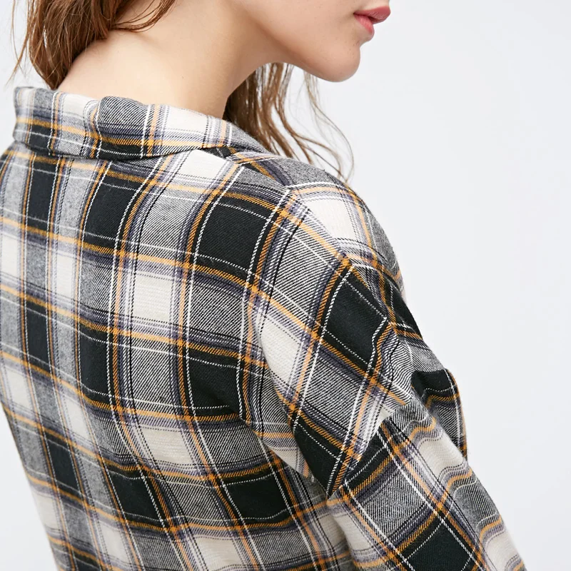 Vero Moda женское клетчатое платье-рубашка с поясом и 3/4 рукавами | 3191SZ501