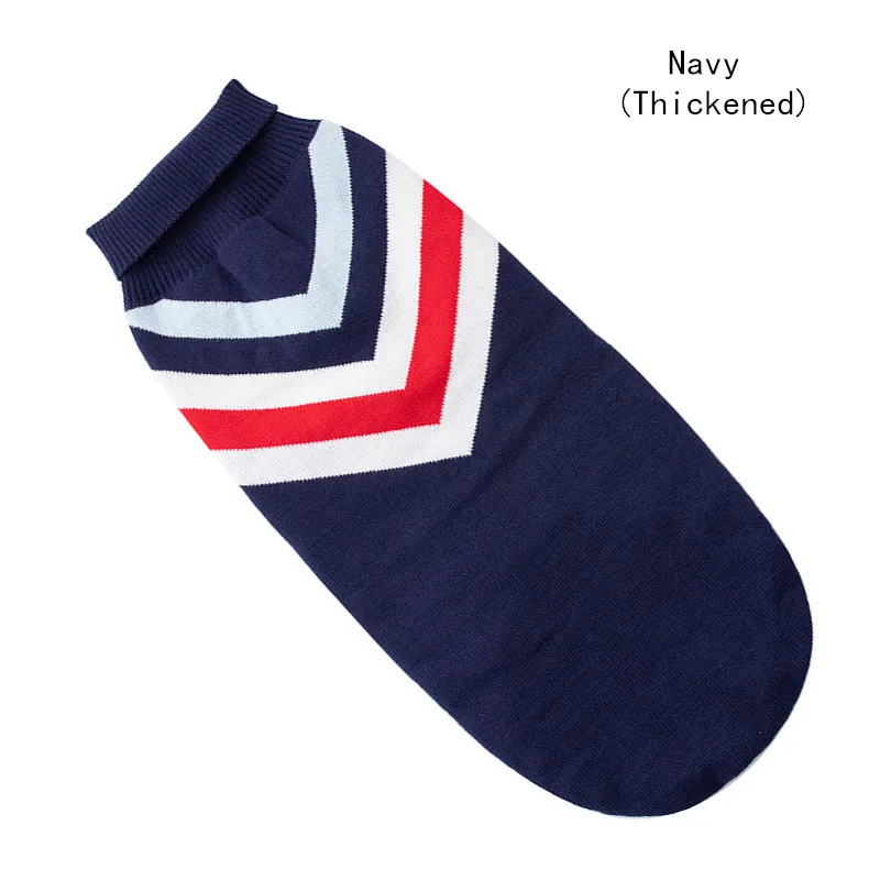 Navy(Thickened) Мягкая теплая вязаная одежда для собак средних и больших размеров, сохраняет тепло и комфорт вашей собаке/кошке(S59 - Цвет: Navy(Thickened)
