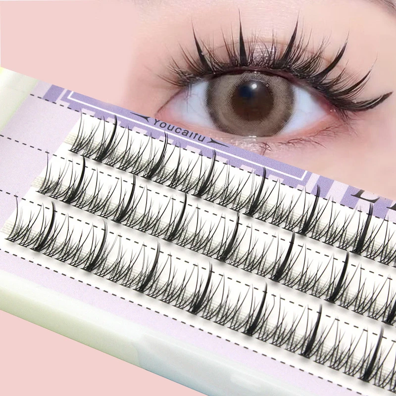 1box New False Eyelashes 0 07 C Cos Individual Eyelash Extension Makeup Tools Black Thick Soft False Eyelashes Aliexpress