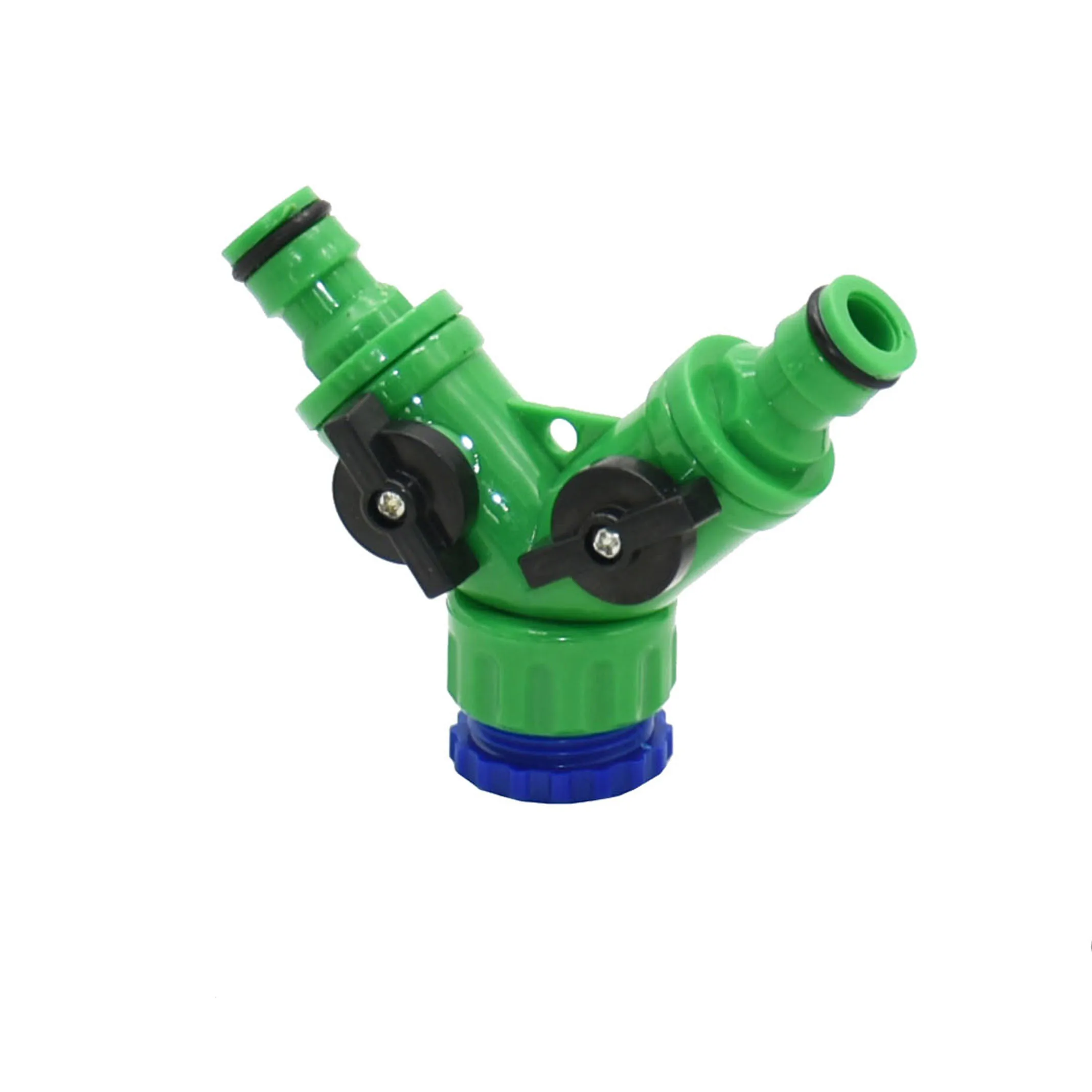 2-way Garden tap water splitter Female 1/2 3/4 garden hose Y splitter watering adjustable switch 1pcs 