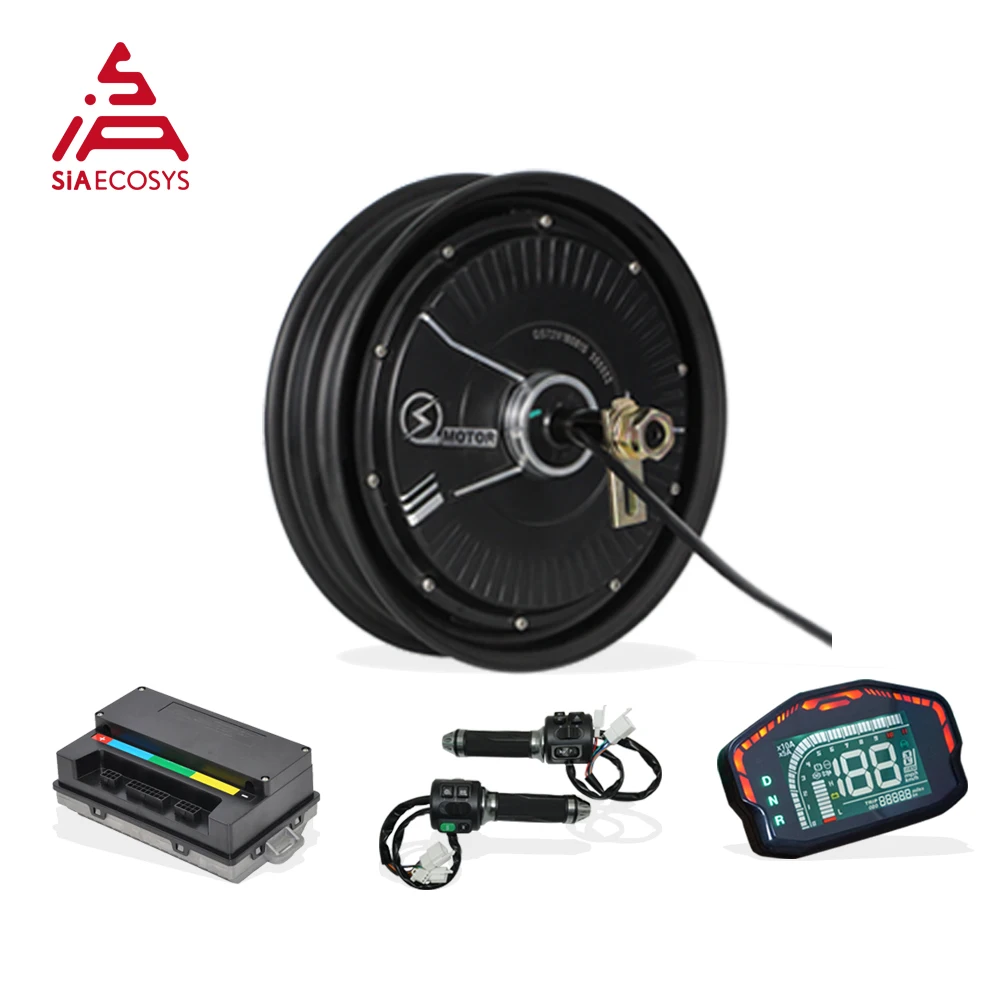 US $146.00 SiAECOSYS QSMOTOR 10x215inch 2000W 48V 35kph Hub Motor with EM50SP controller and kits for low speed high torque Electric Scoot