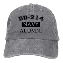 DD-214 США темно-синие выпускники унисекс регулируемые бейсболки джинсовые шляпы ковбой Спорт на открытом воздухе