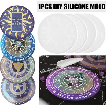 

Crystal Epoxy Constellations Compass Tarot Silicone Mold Handmade Resin Molds Kit Fun Art Crafts JS22