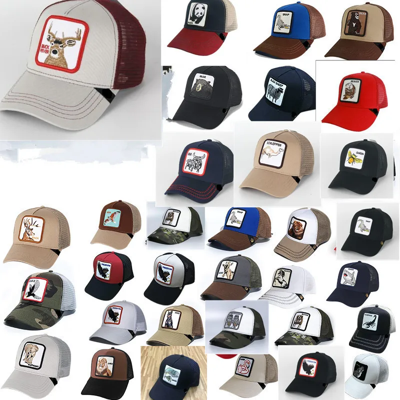 Новинка, бейсболка с вышивкой животных, аниме, Милая Вышивка, летняя сетчатая Мужская Уличная солнцезащитная Кепка, шлемы для водителя