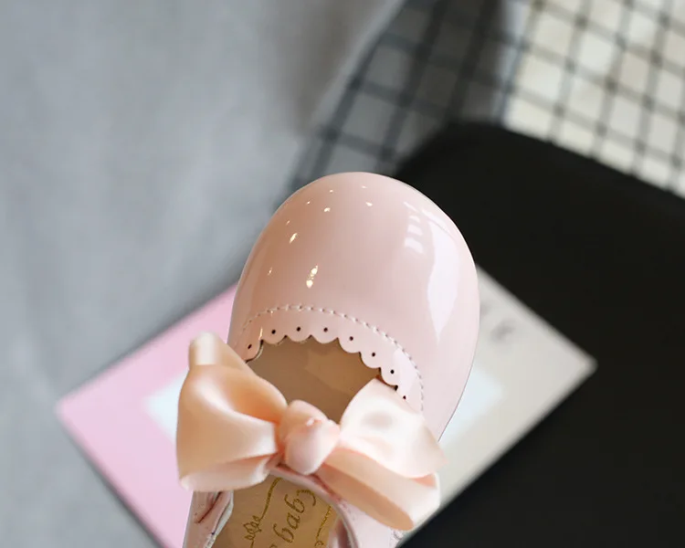 Baby Girls Shoes Patent Leather Princes Shoes Big Bow Mary Janes Party Shoes For Kids Dress Shoe  Autumn Spring Child Baby children's sandals near me